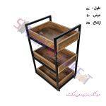 ترولی سه طبقه چوبی